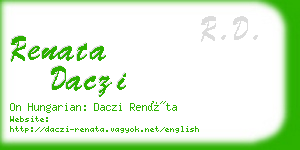 renata daczi business card